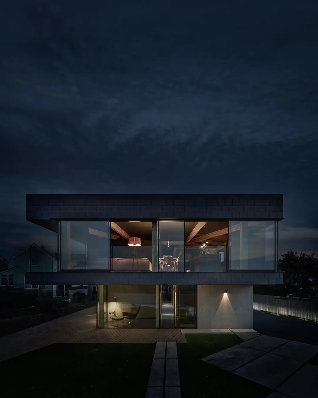 Edge House by night